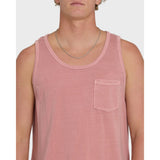 BILLABONG - ESSENTIALS POCKET WAVE WASHED PREMIUM TANK | Ash Rose