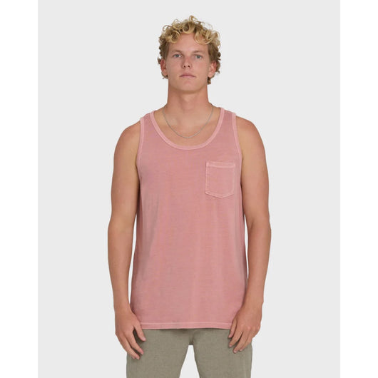 BILLABONG - ESSENTIALS POCKET WAVE WASHED PREMIUM TANK | Ash Rose