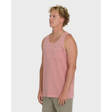 BILLABONG - ESSENTIALS POCKET WAVE WASHED PREMIUM TANK | Ash Rose