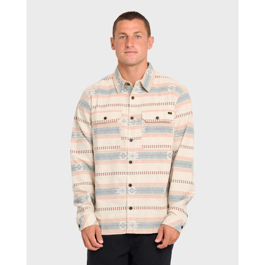 BILLABONG - OFFSHORE JACQUARD FLANNEL BUTTON-UP | Sand Khaki