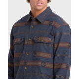 BILLABONG - OFFSHORE JACQUARD FLANNEL BUTTON-UP | True Navy