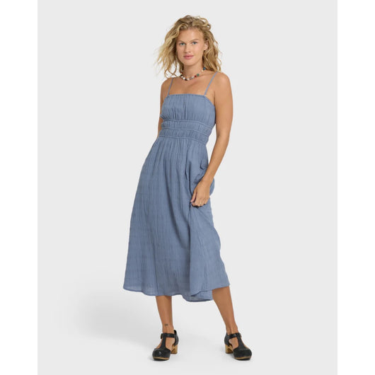 BILLABONG - IN THE SKY 2 MIDI DRESS | Blue Smoke