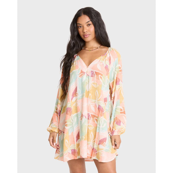BILLABONG - SWEET DREAMER MINI DRESS | Orange Multi