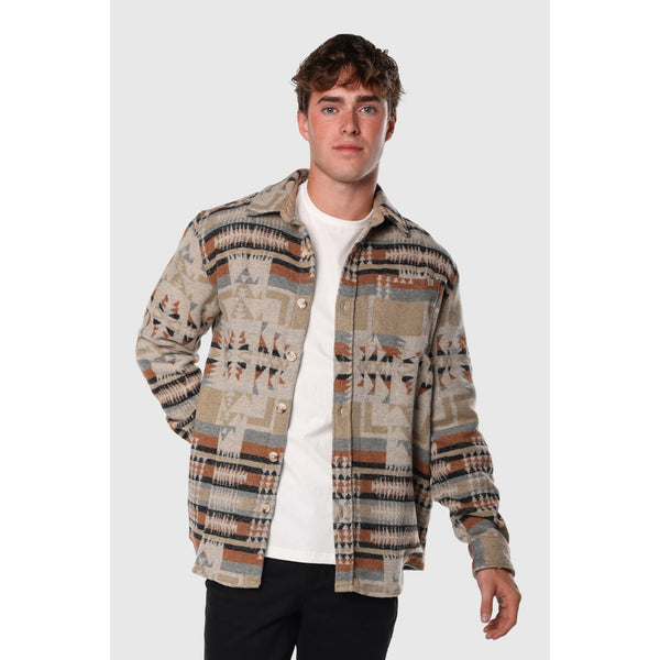 TEAMLTD - AZTEC OVERSHIRT | BEIGE