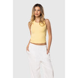 TEAMLTD - RIBBED CROP TANK | DAISY