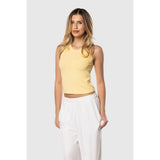 TEAMLTD - RIBBED CROP TANK | DAISY