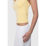 TEAMLTD - RIBBED CROP TANK | DAISY