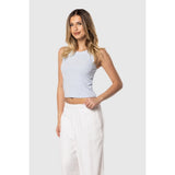 TEAMLTD - RIBBED CROP TANK | BABY BLUE - The Cabana.ca