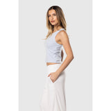 TEAMLTD - RIBBED CROP TANK | BABY BLUE - The Cabana.ca