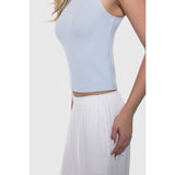 TEAMLTD - RIBBED CROP TANK | BABY BLUE - The Cabana.ca