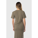 TEAMLTD - LONG TEE DRESS | MILITARY