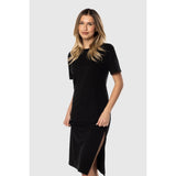 TEAMLTD - LONG TEE DRESS | BLACK