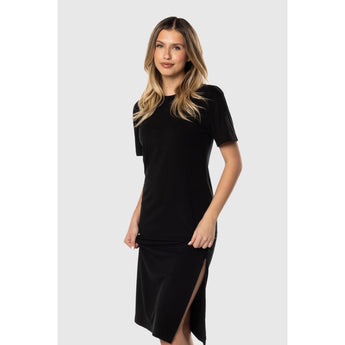 TEAMLTD - LONG TEE DRESS | BLACK
