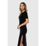 TEAMLTD - LONG TEE DRESS | BLACK