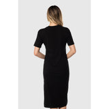 TEAMLTD - LONG TEE DRESS | BLACK