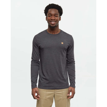 TENTREE - BAKER LONGSLEEVE TEE | Meteorite Black