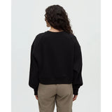 TENTREE -  BLUFFS CROPPED CREW | Meteorite Black
