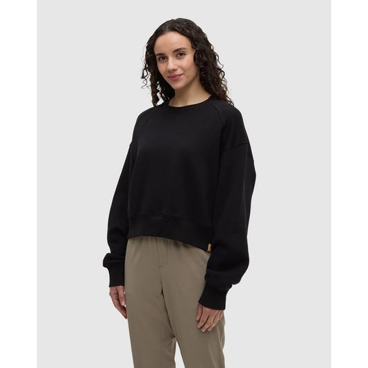TENTREE -  BLUFFS CROPPED CREW | Meteorite Black