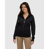TENTREE - WOMENS ZIP ELM HOODIE | Meteorite Black