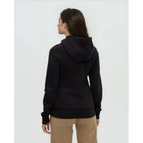 TENTREE - WOMENS ZIP ELM HOODIE | Meteorite Black