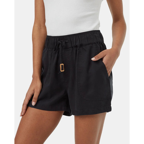 TENTREE - TENCEL INSTOW SHORT | Meteorite Black - The Cabana.ca