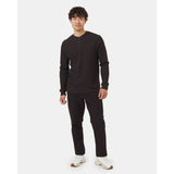 TENTREE - FREEMONT HENLEY LONGSLEEVE TEE | Meteorite Black