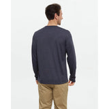 TENTREE - BAKER LONGSLEEVE TEE | Midnight Blue Heather