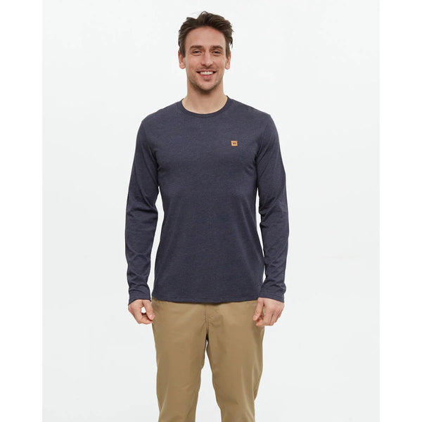 TENTREE - BAKER LONGSLEEVE TEE | Midnight Blue Heather