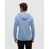 TENTREE - BAKER HOODED LONGSLEEVE TEE | Lakeside Blue Heather