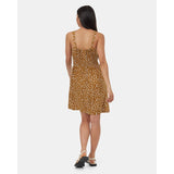TENTREE - OVERLOOK DRESS | Golden Brown/Painterly Dot
