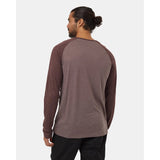 TENTREE - TREEBLEND CLASSIC HENLEY LONGSLEEVE | Elkwood Heather/Deep Mahogany Heather