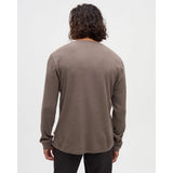 TENTREE - FREEMONT HENLEY LONGSLEEVE TEE | Ashwood Heather