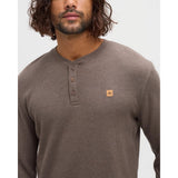 TENTREE - FREEMONT HENLEY LONGSLEEVE TEE | Ashwood Heather