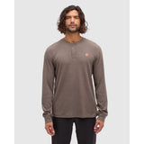 TENTREE - FREEMONT HENLEY LONGSLEEVE TEE | Ashwood Heather