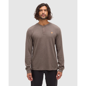 TENTREE - FREEMONT HENLEY LONGSLEEVE TEE | Ashwood Heather