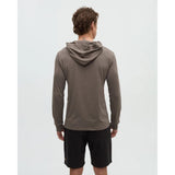 TENTREE - BAKER HOODED LONGSLEEVE TEE | Timber Heather