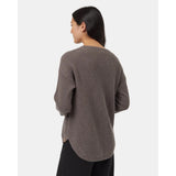 TENTREE - WOMENS HIGHLINE DROP SHOULDER SWEATER | Dark Elkwood Heather