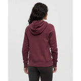 TENTREE - WOMENS ZIP ELM HOODIE | Deep Burgundy