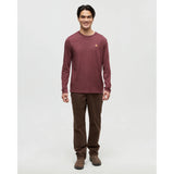 TENTREE - BAKER LONGSLEEVE TEE | Deep Burgundy Heather