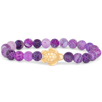 FAHLO - SEA TURTLE TRACKING BRACELET | CORAL REEF VIOLET