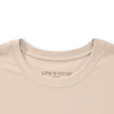 LIFE IS GOOD - MENS CRUSHER LITE TEE | High Five Whiskey Birch White