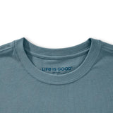 LIFE IS GOOD - MENS CRUSHER TEE | Legalize Mulligans Slate Blue