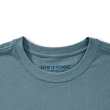 LIFE IS GOOD - MENS CRUSHER LITE TEE | Keep Your Gin UP Slate Blue