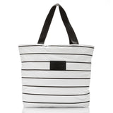 ALOHA COLLECTION - Pinstripe Day Tripper Bag | Black on White