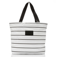 ALOHA COLLECTION - Pinstripe Day Tripper Bag | Black on White