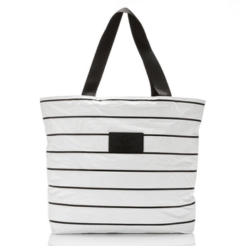 ALOHA COLLECTION - Pinstripe Day Tripper Bag | Black on White