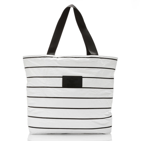 ALOHA COLLECTION - Pinstripe Day Tripper Bag | Black on White
