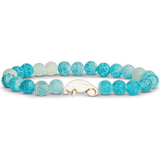 FAHLO - MANATEE TRACKING BRACELET | AQUA BLUE