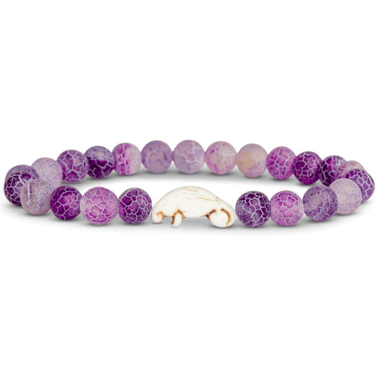 FAHLO - MANATEE TRACKING BRACELET | CORAL REEF VIOLET