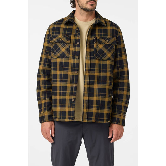ONEILL - TRVLR MICRO HIGH PILE LINED FLANNEL | Dark Khaki